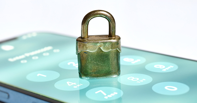 Lock on top of phone