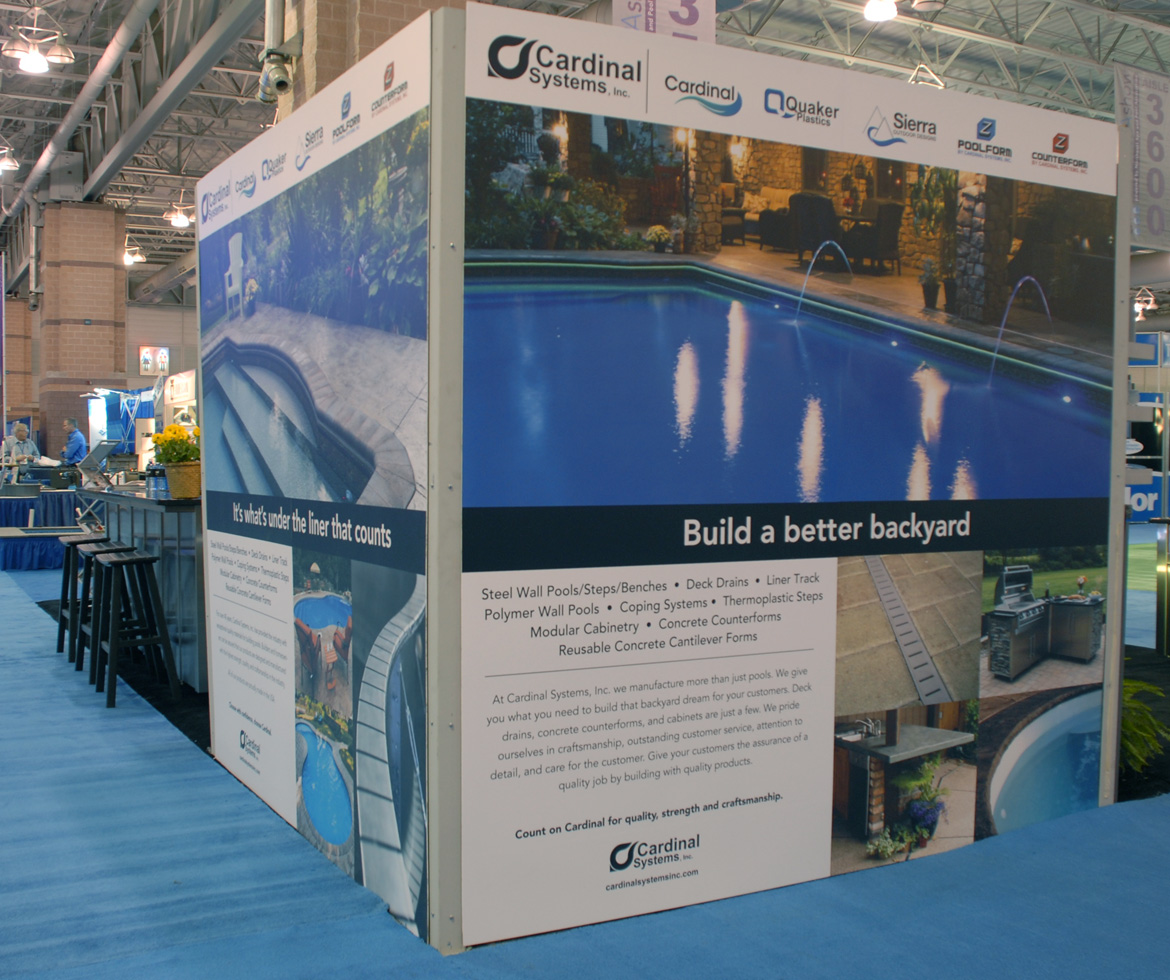 Cardinal Trade Show, back corner of the house