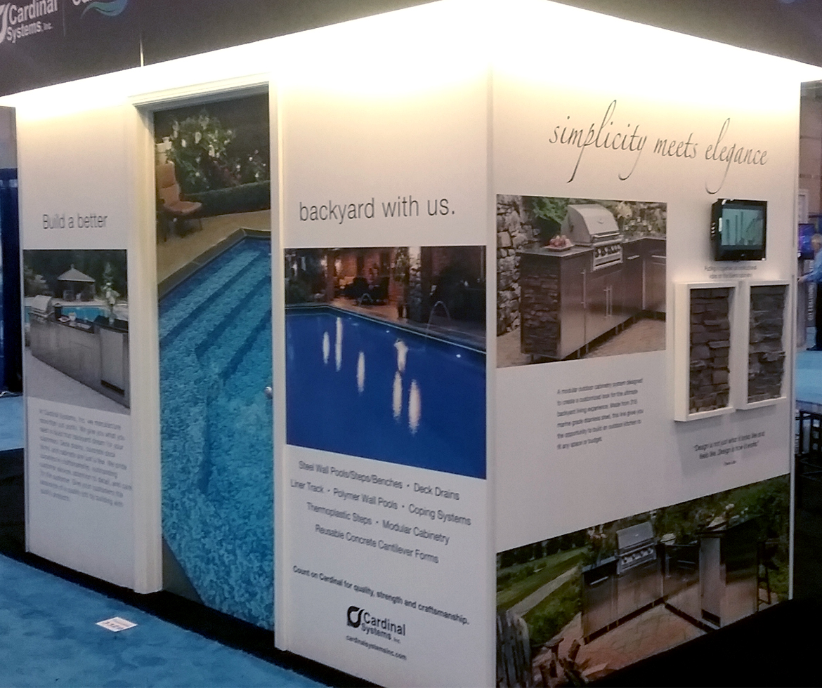 Cardinal Trade Show, closet, back with Sierra side and video