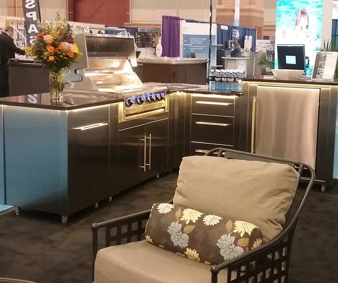 Cardinal Trade Show, grilling station